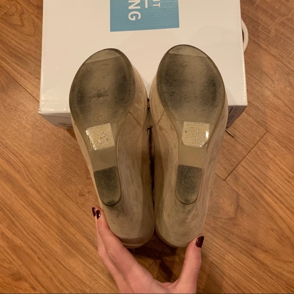 Nude Platform Wedges - Picture 4 of 6